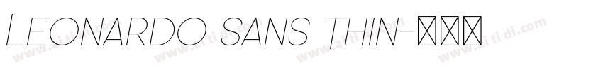 Leonardo Sans Thin字体转换